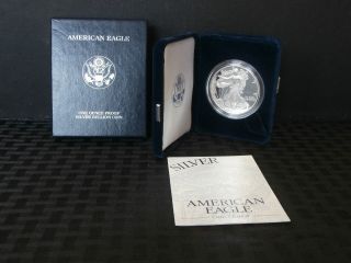 1998 - P American Eagle One Ounce Proof Silver Dollar And photo
