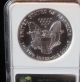 1992 Very Rare First Strike Silver Eagle Near Perfect Grade By Ngc Ms69 Rare Silver photo 3