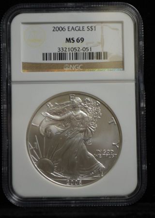 Ngc 2006 Ms - 69 American Silver Eagle photo