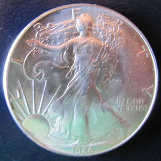 1986 American Silver Eagle Dollar 1oz photo