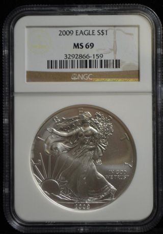 Ngc 2009 Ms - 69 American Silver Eagle photo