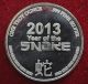 1 Oz 2013 Year Of The Snake Fine Silver Round.  999 Coin Silver photo 1
