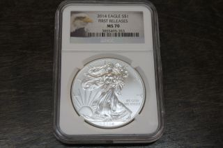 2014 Silver Eagle First Releases Ngc Ms70 (3019) J photo