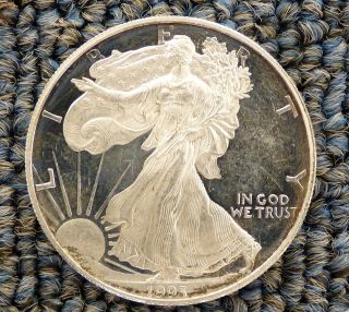 1993 Proof American Silver Eagle Removed From Holder photo