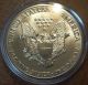1989 American Silver Eagle 1 Troy Oz.  999 Fine - Bright Capsulated Coin Silver photo 1