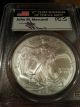 2005 American Silver Eagle Pcgs Ms70 First Strike Mercanti Signed Rare Silver photo 1