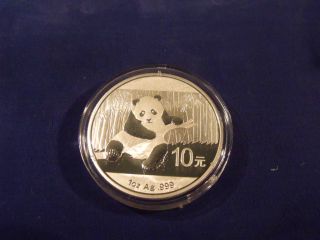2014 10 Yuan Chinese Silver Panda 1 Oz.  Just Arrived photo