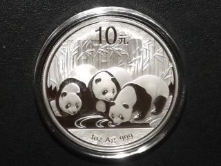 2013 1oz Silver Panda - Brilliant Uncirculated photo