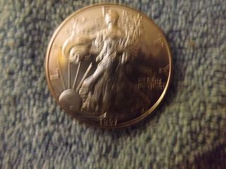 1997 American Eagle Silver Dollar 1 Oz.  999 Ungraded photo