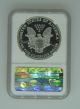 1991 - S $1 Ngc Pf70 Ucameo (proof Silver Eagle) - Pf70 Rare.  999 1oz Bullion Silver photo 1