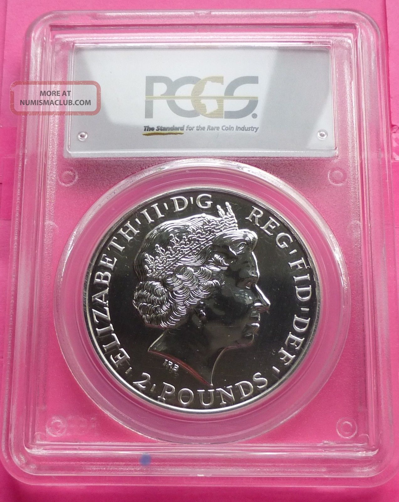 2014 Royal Britannia ' Error / Mule ' Silver £2 1oz Coin Pcgs Ms69