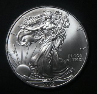 2009 Silver American Eagle 1 Oz Bullion Coin Lot300850 photo