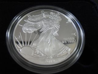 2012 W American Eagle Silver Proof 1 Oz.  999 Pure Silver And photo
