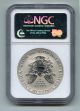 2006 P Silver Eagle $1 One Dollar 20th Anniversary Ngc Pf69 Reverse Proof Silver photo 1