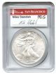 2014 - S Silver Eagle $1 Pcgs Ms70 (first Strike,  Miles Standish Signature) Silver photo 1