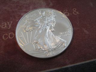 2012 Bu American Silver Eagle Dollar Coin photo