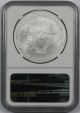 2008 - W Burnished American Silver Eagle Ms 70 $1 Ngc Silver photo 1