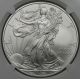 2008 - W Burnished American Silver Eagle Ms 70 $1 Ngc Silver photo 2