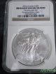 2014 American Eagle S$1 Ngc Slabbed Brilliant Uncirculated Silver photo 2