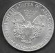 Spstamps & Coin 1990 American Silver Eagle Ungraded 1oz.  999 Fine Silver photo 1