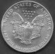 Spstamps & Coin 1991 American Silver Eagle Ungraded 1oz.  999 Fine Silver photo 1