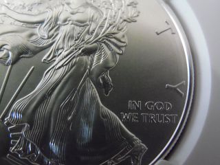 2014 W Silver Eagle Error Coin Ngc Ms69 photo