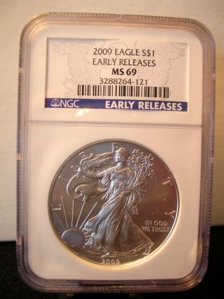 2009 American Eagle Early Releases. . . .  Graded Ms69 By Ngc. . . photo