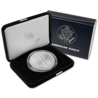 2014 American Silver Eagle In Deluxe U.  S.  Gift Box photo