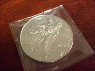 1996 American Eagle Silver Dollar 1 Oz Fine Silver Uncirculated Ungraded photo