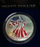 1999 American Eagle Lady Liberty Full Color.  999 Proof Silver Dollar 1 Oz Silver photo 1