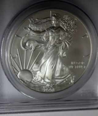 Silver Eagle 2008 Pcgs - Ms70 First Release photo