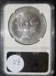 2011 S Silver Eagle Graded Ngc Ms70 Early Release 043 Silver photo 2