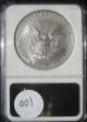 2007 W Silver Eagle Graded Ngc Ms70 003 Silver photo 2