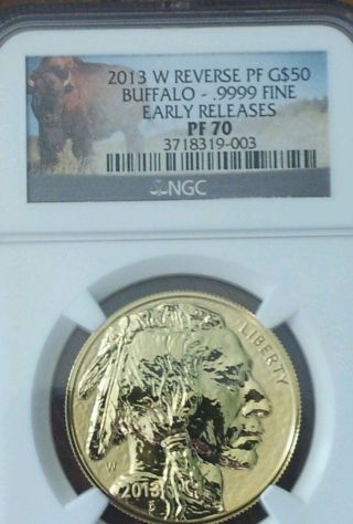 Gold 2013w Reverse Proof 70 Graded At Ngc photo