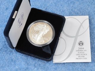 2004 - W Dcam Proof American Silver Eagle And B6704l photo