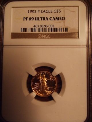 Ngc 1993 P Eagle Gold $5 Pr 69 Ultra Cameo photo