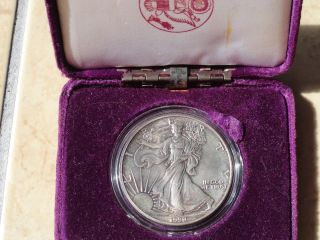 1990 American Eagle Silver Dollar.  999 Fine Silver 1 Troy Ounce photo