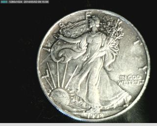1992 American Eagle Silver Dollar,  1 Oz Silver (x - 2168) photo