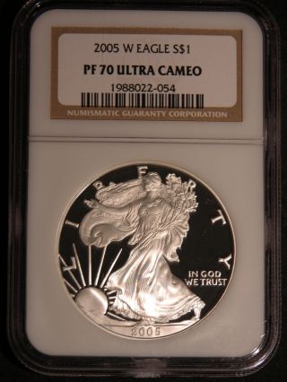 2007 - W Ngc Pf70 Ultra Cameo American Proof Silver Eagle Many Eagles 4 L@@k photo