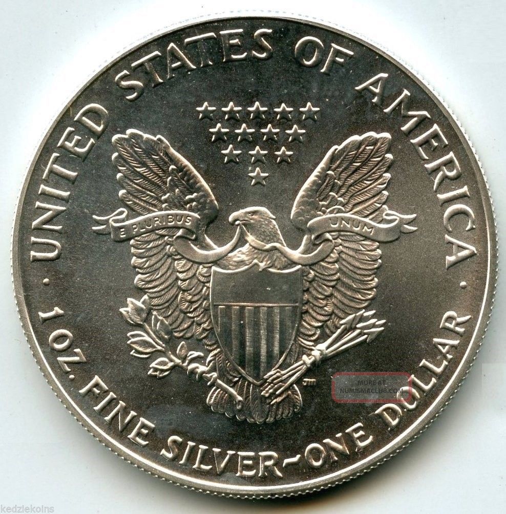 1 Oz Troy Silver 999+fine Value 1993 American Eagle. 999 Fine Silver Dollar - 1 Oz Troy Bullion Coin