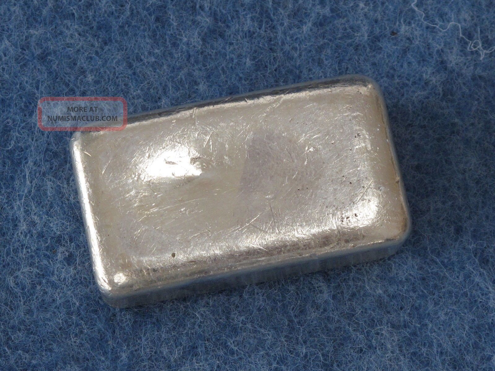 Johnson Matthey Canada Maple Leaf 999 Silver 7 Oz Bar Old Poured Type B6965