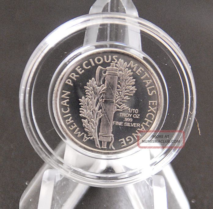 2013 Mercury Head Motif Coin 1/10 Oz. . 999 Pure Silver Bu Coin In ...