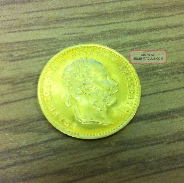 Austria 1915 Gold Ducat Coin Franc