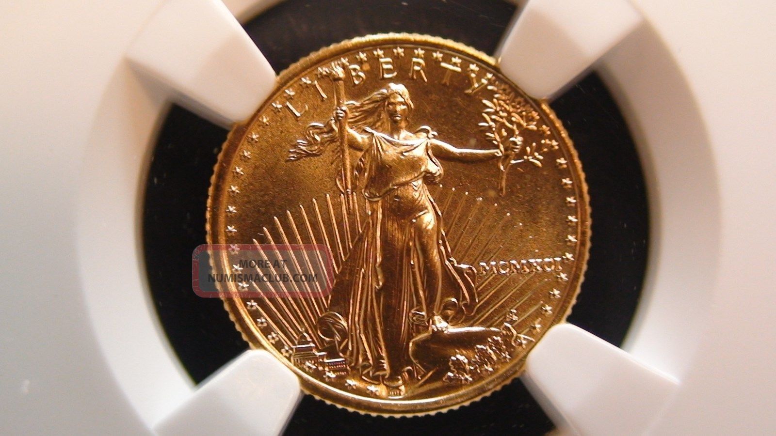 1991 $5 Gold Eagle Ngc Ms69 Tenth Ounce 1/10 Oz Fine Gold Coin Mcmxci