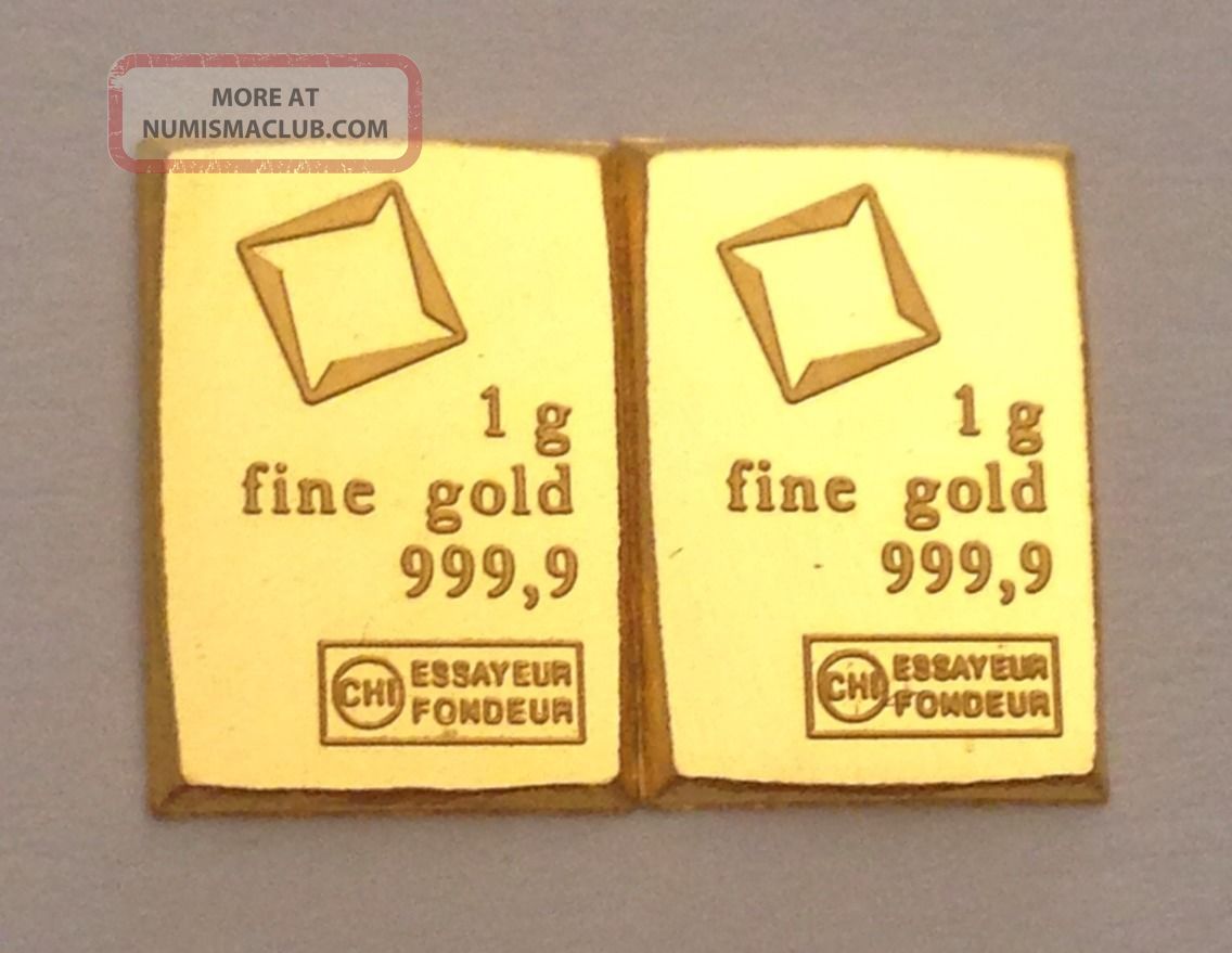 One Gram Valcambi Suisse. 9999 Fine 24k Gold Combibar Bullion