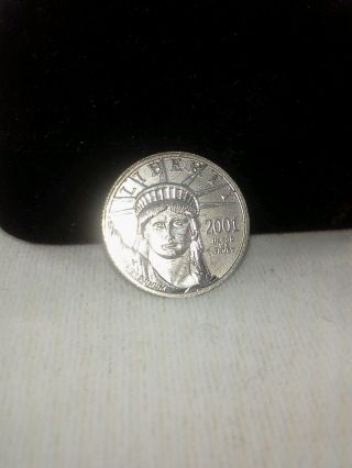 2001 American Eagle Ten Dollar 1/10 Oz.  995 Platnium Coin photo
