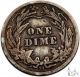 1908 D Very Good Vg Barber Silver Dime 10c Us Coin A28 Dimes photo 2