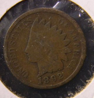 1892,  Indian Head Cent photo