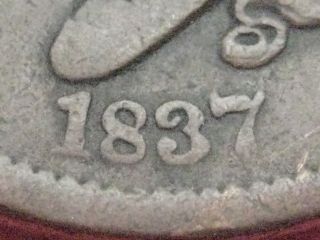 1837 Matron Head Large Cent Penny - Head Of 1838,  Vf Details photo