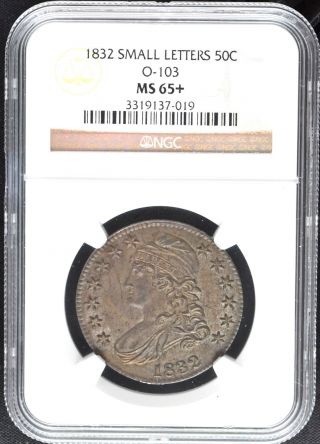 1832 Capped Bust 50c Ngc Ms 65+ photo